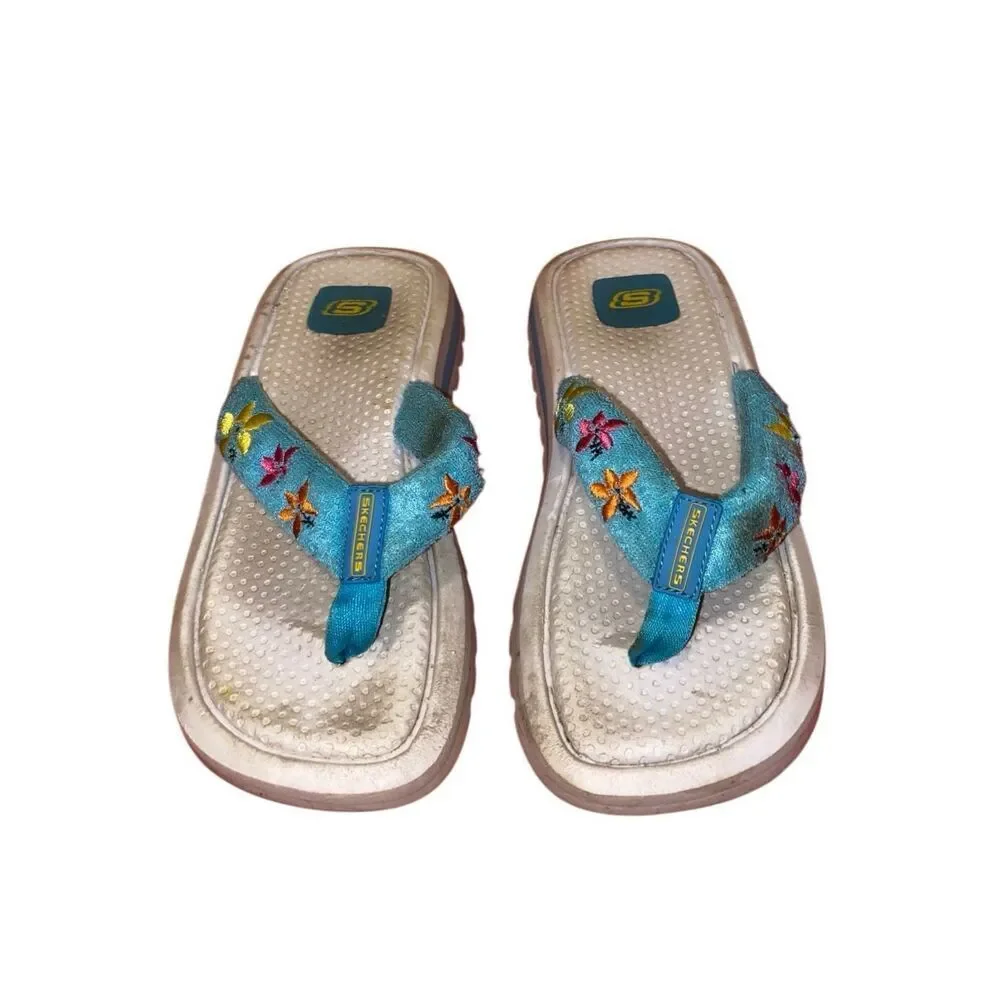Vintage Sketchers Platform Comfort Flip Flops Sandals Beach Summer Travel